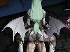この無修正変態ビデオで魅惑的な3Dサキュバスに魅了されよう！