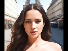 パリの路上で裸の女の子の魅力を体験する-Javの視点